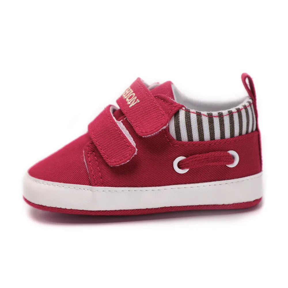 Infant Baby Boy Girl Shoes Canvas Cotton Anti-slip Sole Soft Sneaker First Walkers Moccasins Shoes