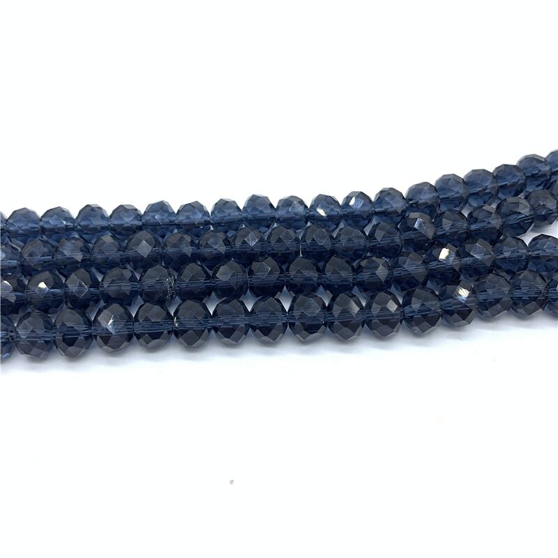 Wholesale 4x6mm/50pcs  Crystal Rondel Faceted Crystal Glass Beads Loose Spacer Round Beads for Jewelry Making Jewelry Diy