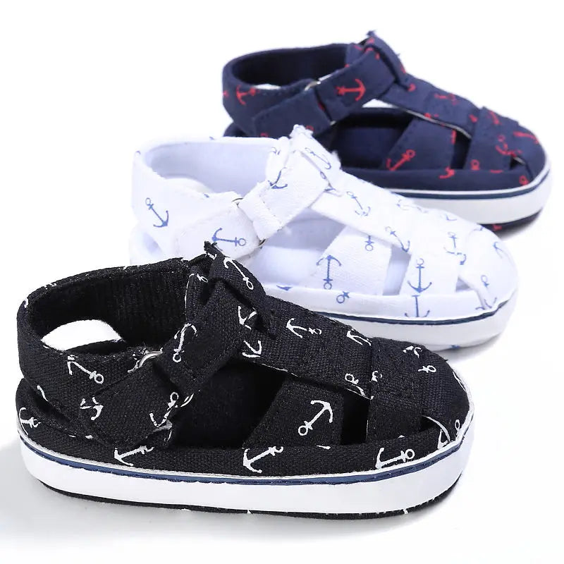 Newborn Infant Baby Girls Boys Sandal Shoes Cotton Print 0-18M