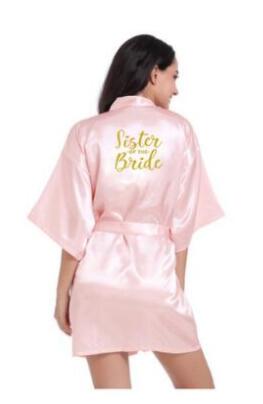 Bridesmaid Robes Robes Bridal Robes Light Pink Satin Robe Bridesmaid Robes Wedding