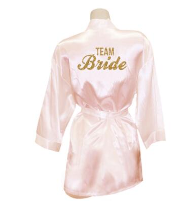 Bridesmaid Robes Robes Bridal Robes Light Pink Satin Robe Bridesmaid Robes Wedding