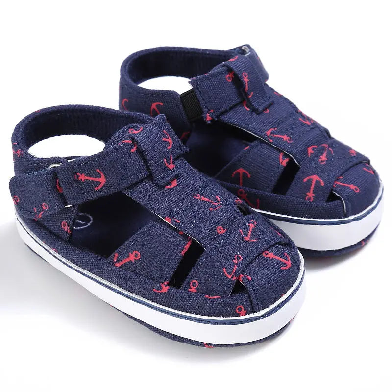 Newborn Infant Baby Girls Boys Sandal Shoes Cotton Print 0-18M