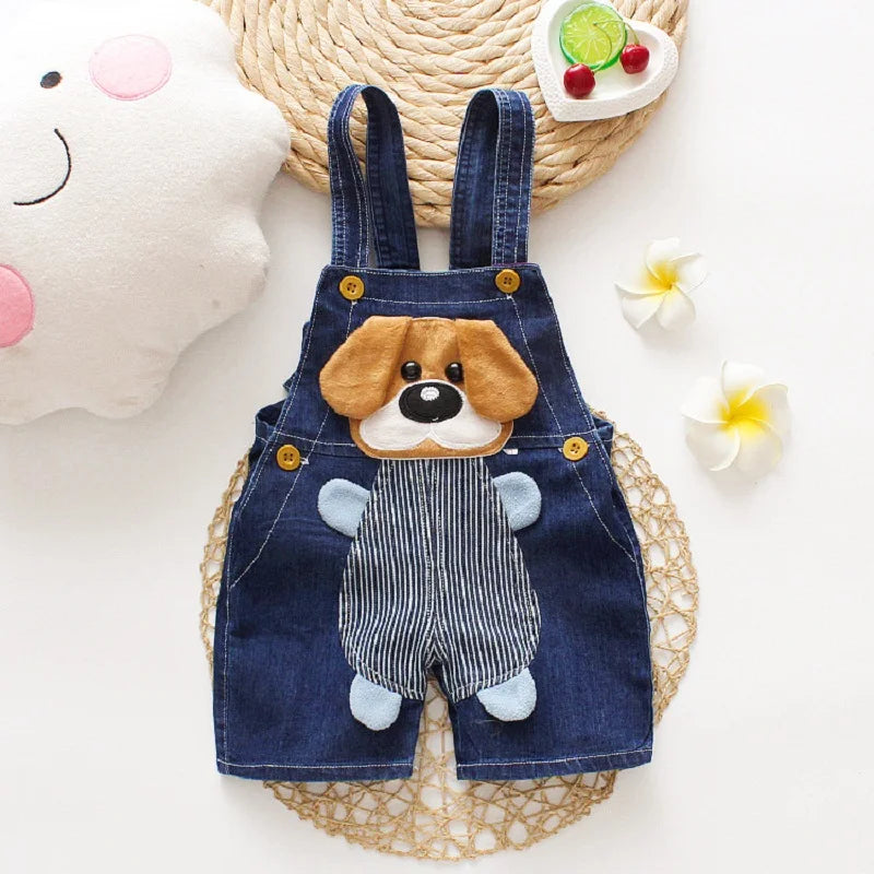 IENENS Summer Kids Baby Boys Jumper Pants Denim Shorts Jeans Overalls Toddler Infant Girl Playsuit Clothes Clothing Trousers