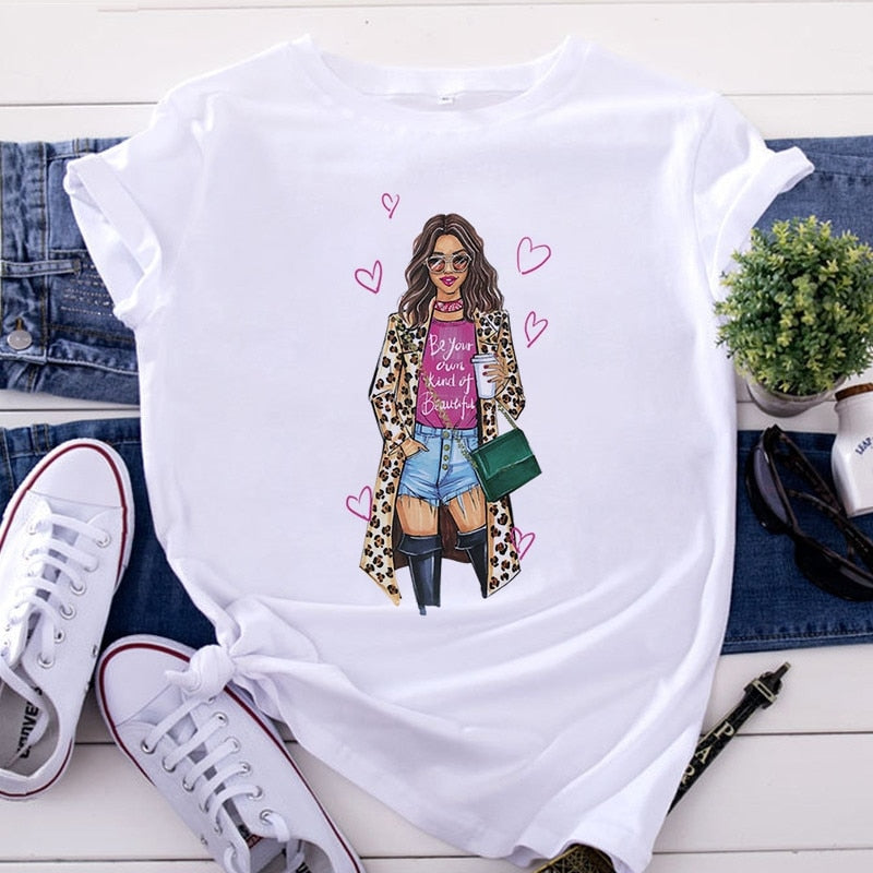 Mom and Men Queen Print Women T-shirt Best Mommy Summer Harajuku O Neck Funny 90S Tops Tee Daughter Casual Clothes,Drop Ship
