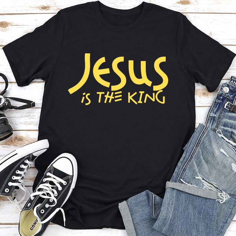 Jesus The Way Truth Life Printed New Style Women T Shirt Christian Religion Slogan Tops Believer Pray God Lady Summer Clothes
