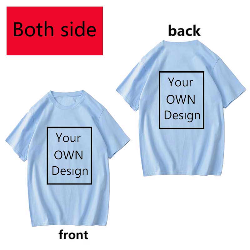 Your Own Design Logo and Picture Custom Tshirt Men and women Cotton T shirt Casual T-shirt