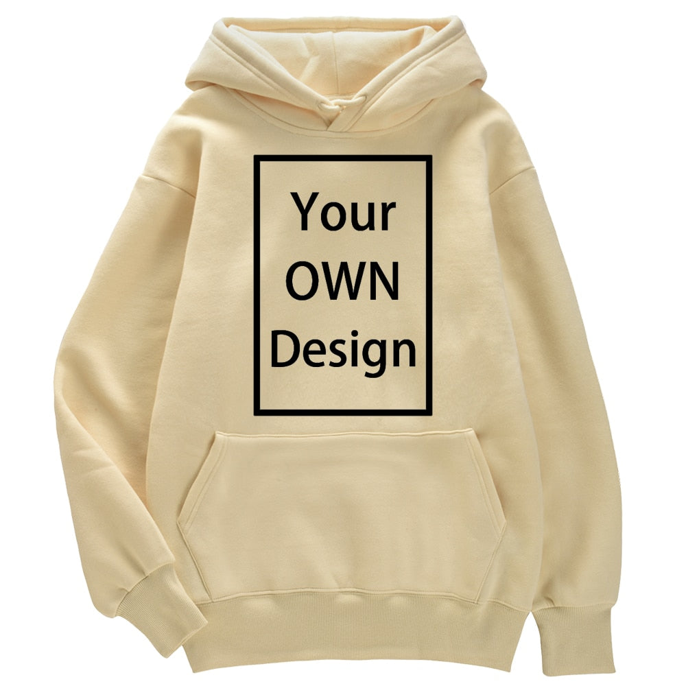 Your OWN Design Brand Logo Picture Custom Men Women DIY Hoodies Sweatshirt  Hoody Clothing