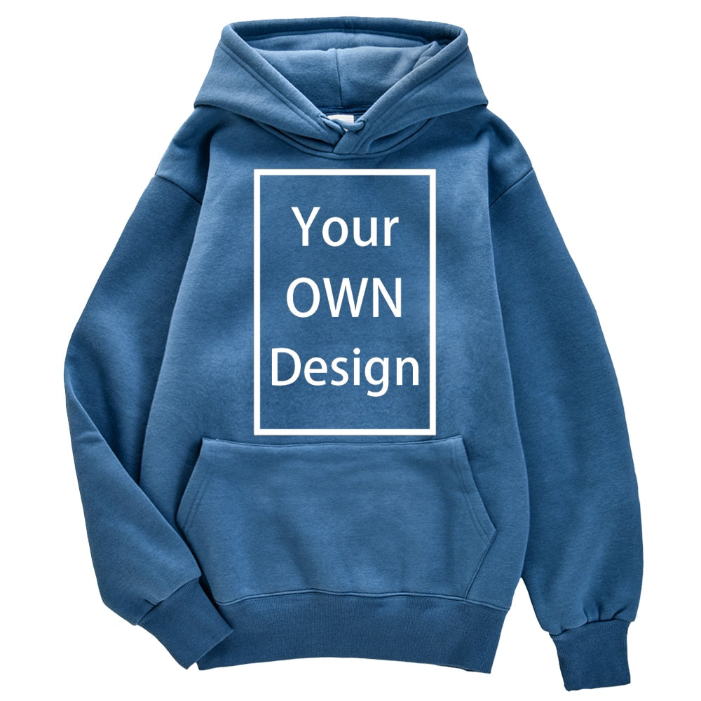 Your OWN Design Brand Logo Picture Custom Men Women DIY Hoodies Sweatshirt  Hoody Clothing