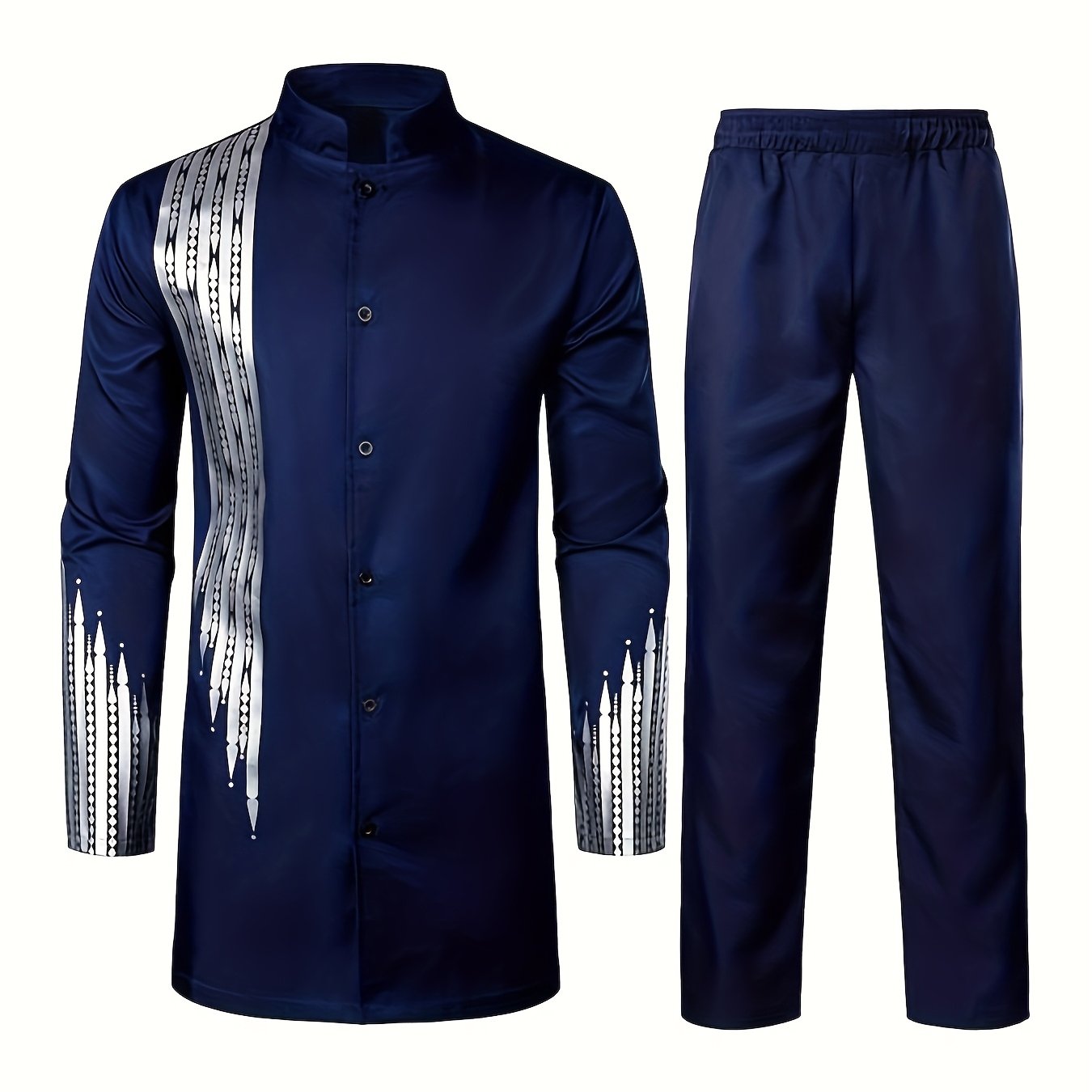 Men's Casual Long-sleeved Two-piece Set