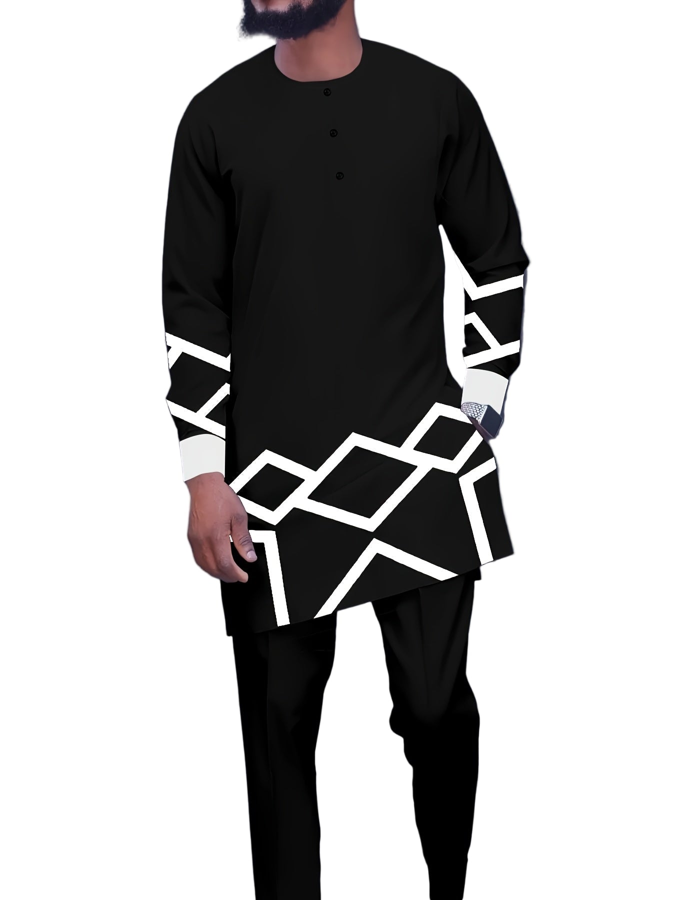 Kenis Designer Men’s Long Sleeve Casual Suit