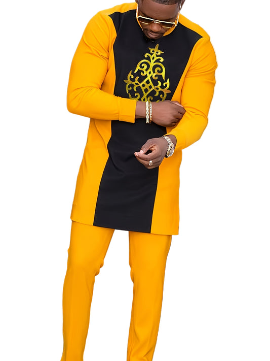 Men's Casual Long-Sleeved Two-piece Suit