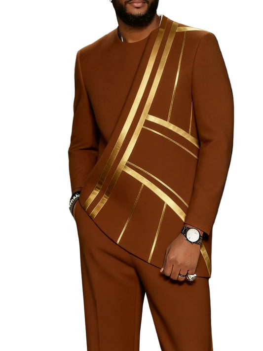 Men's Long-Sleeved Top and Pants Set