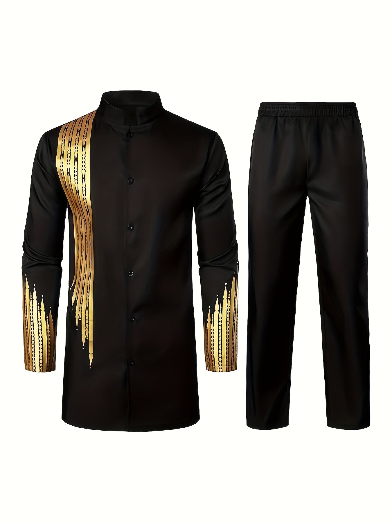 Men's Casual Long-sleeved Two-piece Set