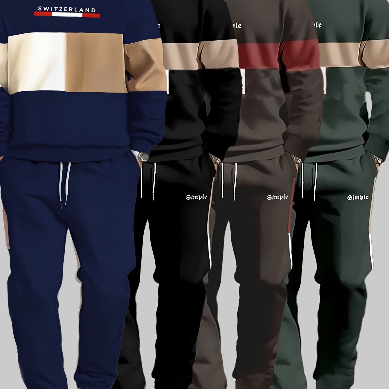 Long-sleeved sweatshirt and sweatpants