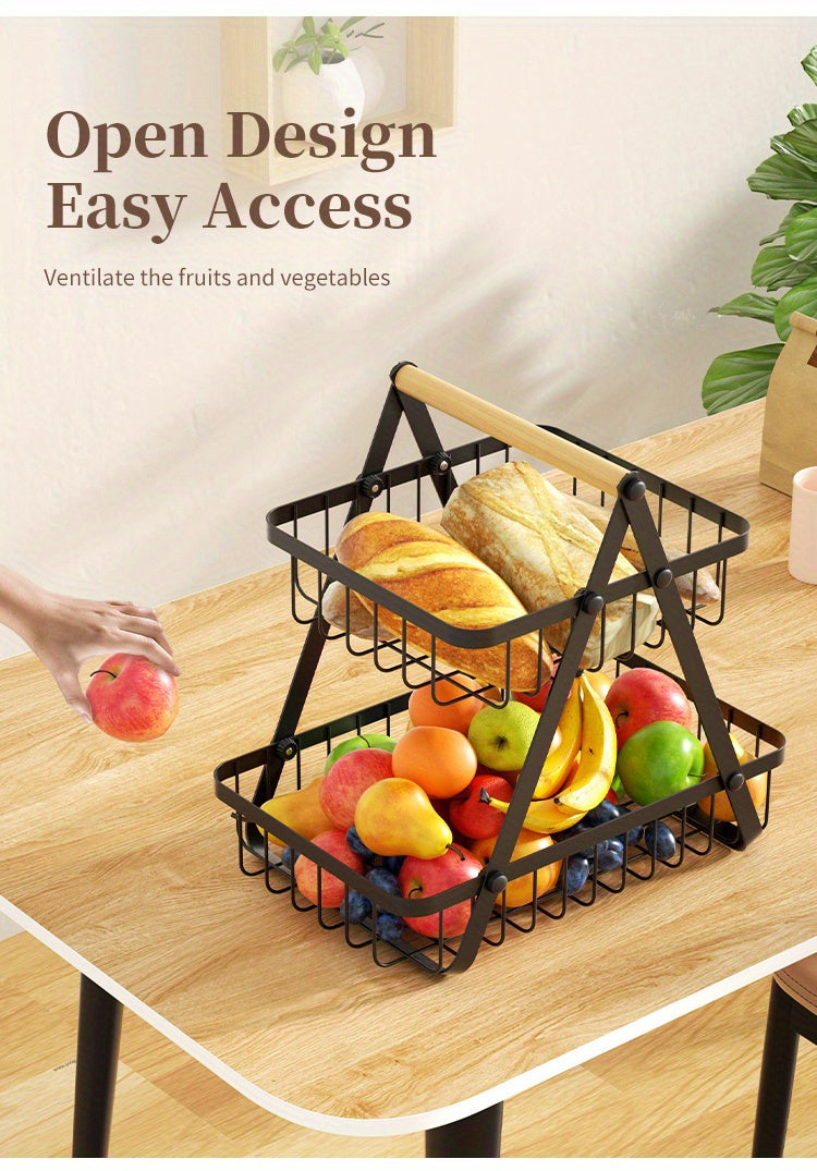 Double Layer Fruit Basket