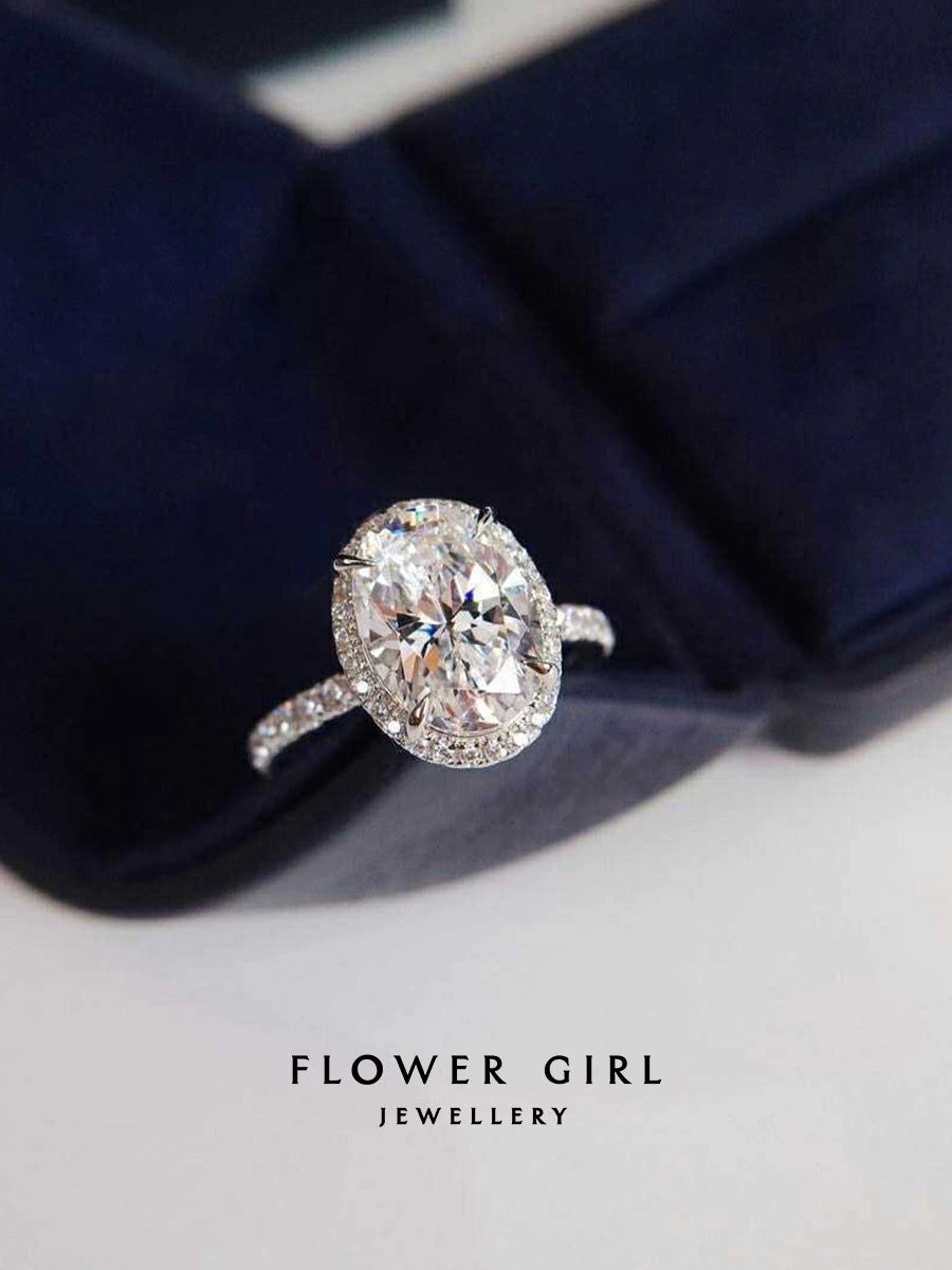 Girl's Flower Theone Lady Oval Platinum