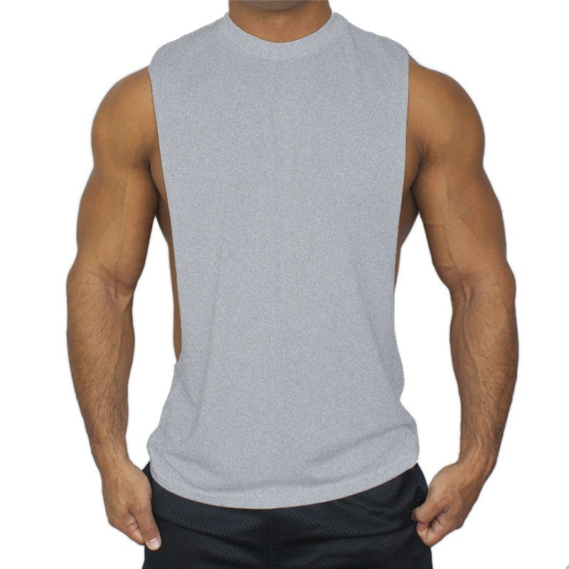 Basic Men's Sports Workout Sleeveless T-shirt Vest
