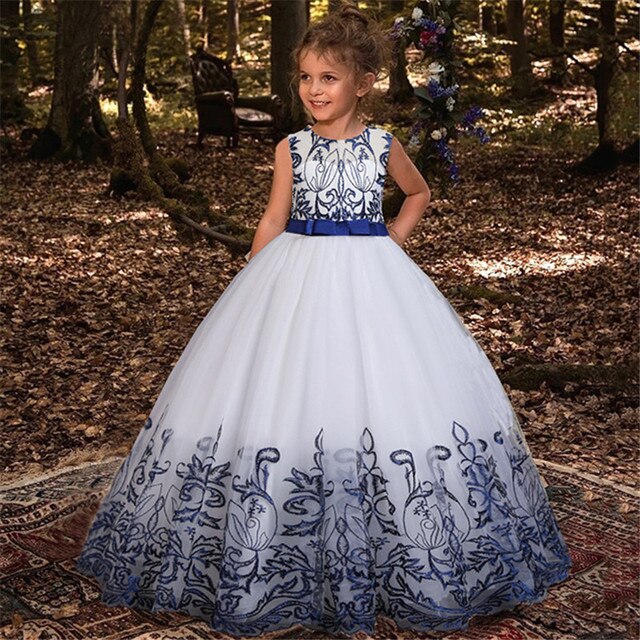 Puffy Flower Girl Dresses Hot Selling Layers Satin Bow Kids Princess Dress Bow Shoulder Kids First Communion Dresses