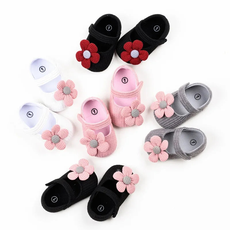 Anti-slip First Walking Shoes Baby Shoes 0-6-12 Months Girls' Shoes