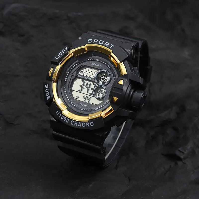 Men Luxury Electronic Watches Luminous Fashion Sport Titanium Steel Bracelet Watches