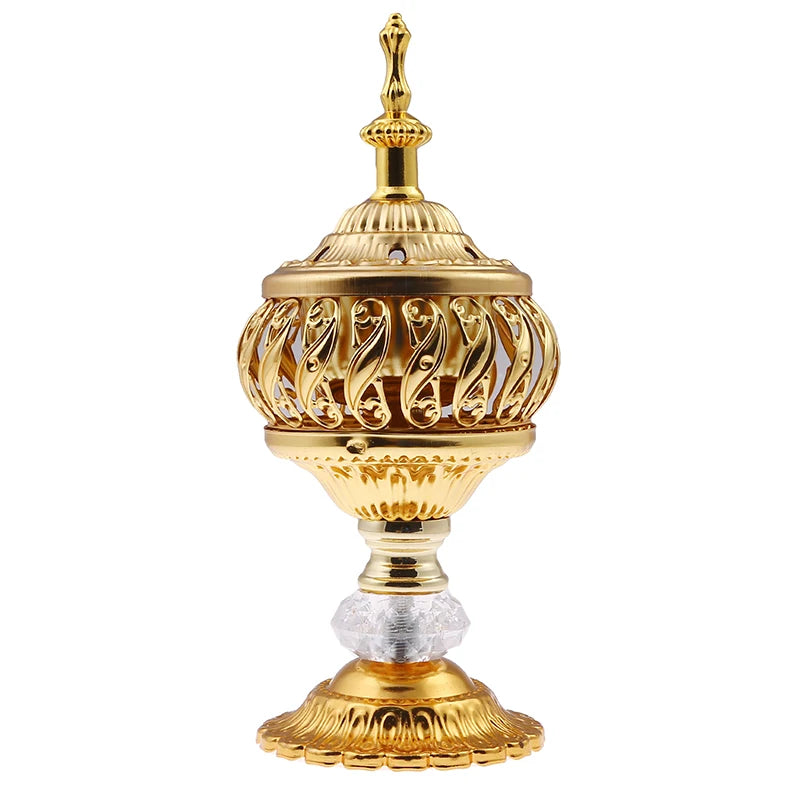 Incense Burner Holder Metal Censer Cone Arabian Stick Frankincense Aromatherapy Fragrance