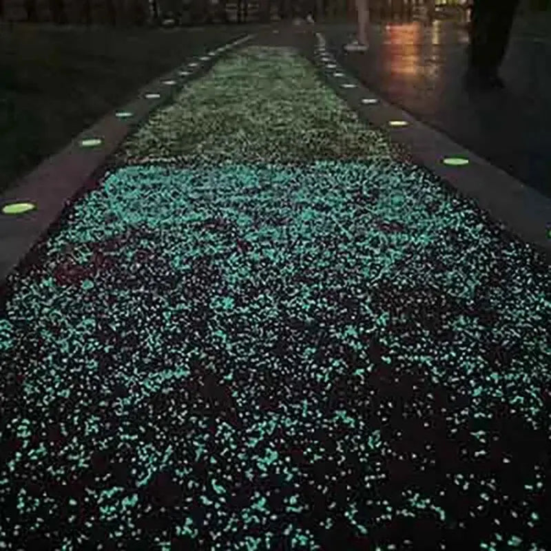 2000pcs 3-5mm Luminous Sand Glow In Dark Pebbles Stone Home Garden Yard Outdoor Path Lawn Decorations Fish Tank Aquarium Decor