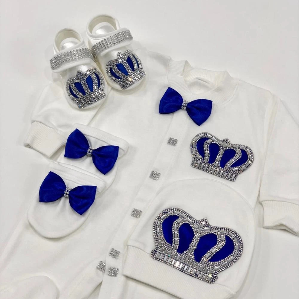 Newborn Baby Boy Outfits Set Cotton Shirt Pants Mittens Receiving Blanket-baby clothing-Top Super Deals-design 027-3-6M size 66-Free Item Online