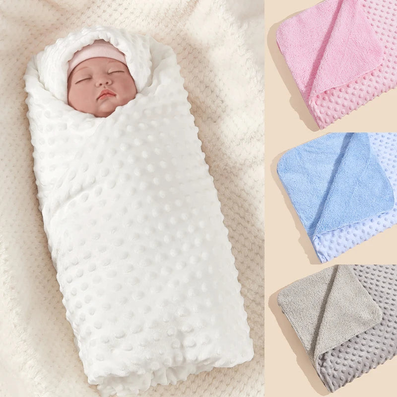 Minky Baby Super Soft Kids Swaddle Blanket Quilt