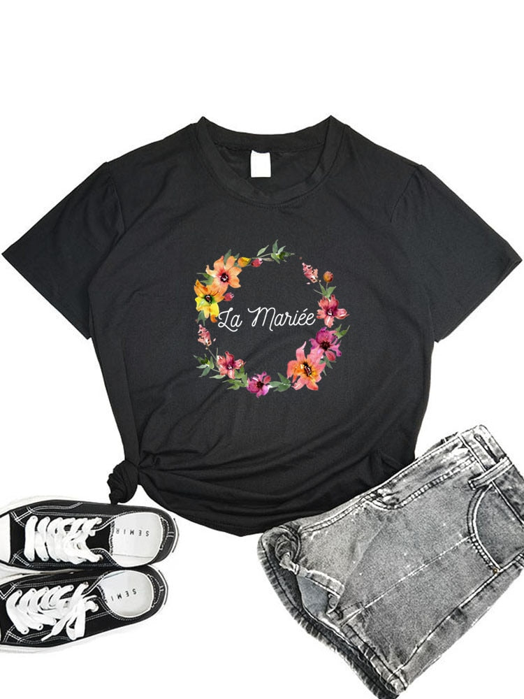 Flower Team Bride To Be  Tops Tees