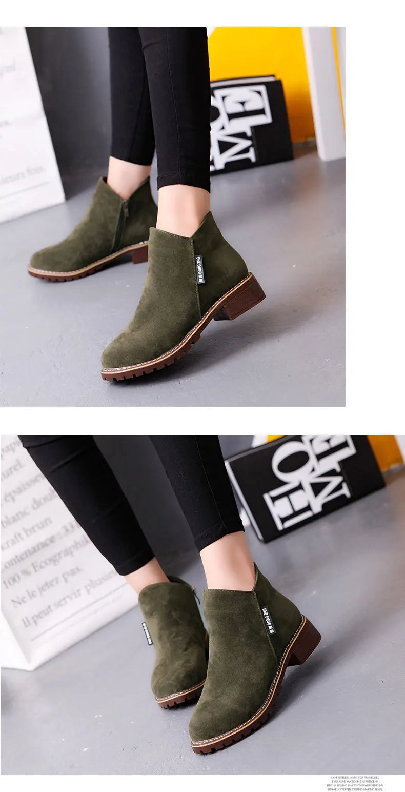 Shoes Women 2022 Fashion Thick Sole Ankle Boots Comfortable Plus Size Snow Boots for Women Female Platform Boots Botas De Mujer