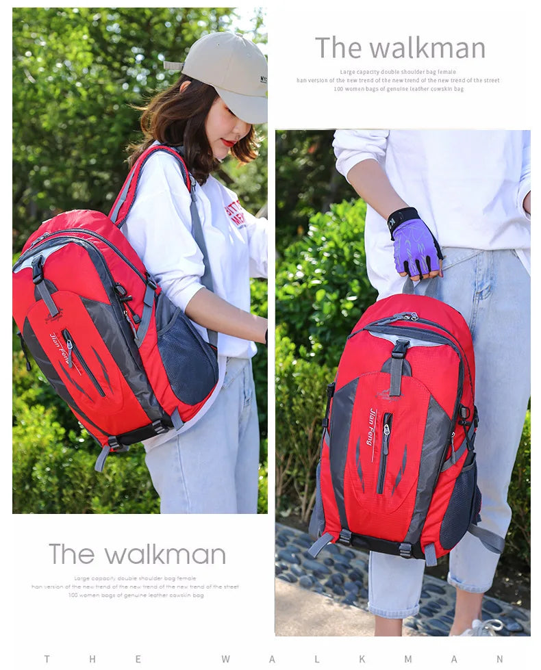 Portable Outdoor Mountaineering Bag Large Capacity Travel Bag Waterproof Men's and Women's Backpack Lightweight Travel Backpack