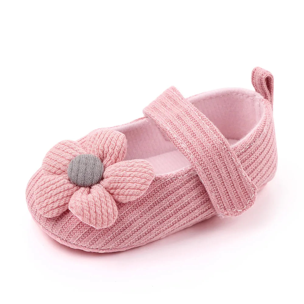 Anti-slip First Walking Shoes Baby Shoes 0-6-12 Months Girls' Shoes