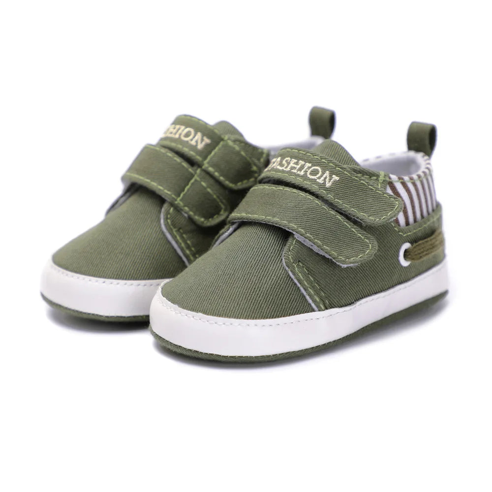 Infant Baby Boy Girl Shoes Canvas Cotton Anti-slip Sole Soft Sneaker First Walkers Moccasins Shoes