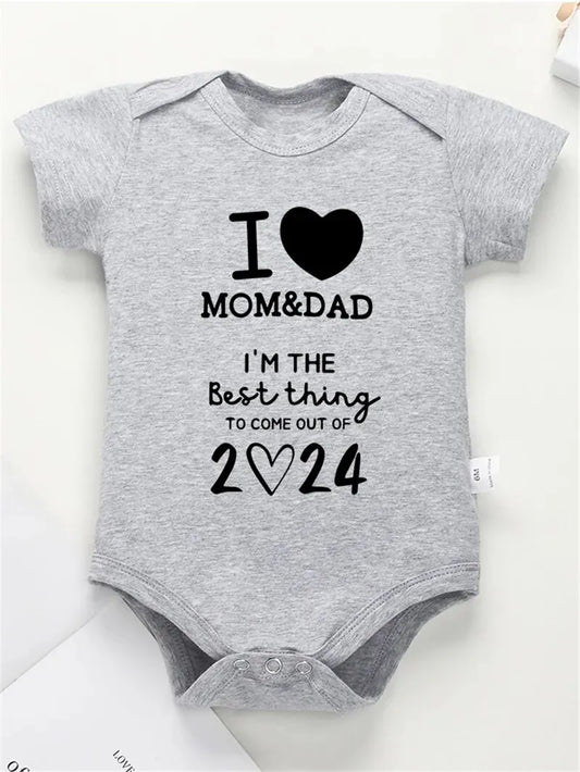 I LOVE MOM&DAD Baby Romper