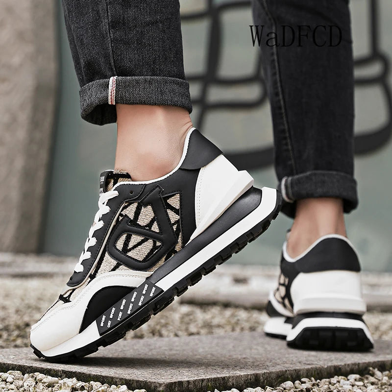 Chunky Sneakers Mens Designer Running Shoes Fashion Casual Leather Platform Sport Shoes