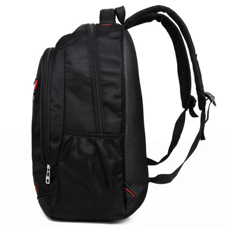 Large-capacity Student School Bag Casual Solid Color Backpack Material Oxford Men New Backpack Multi-functional  Simple Bag