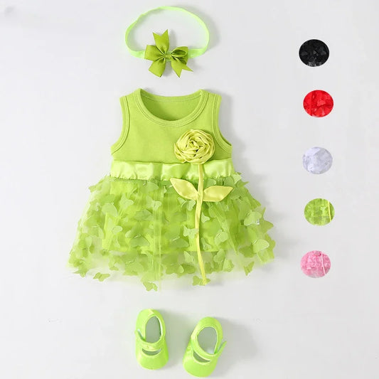 0-3T Baby Girls Cute Butterfly Dress