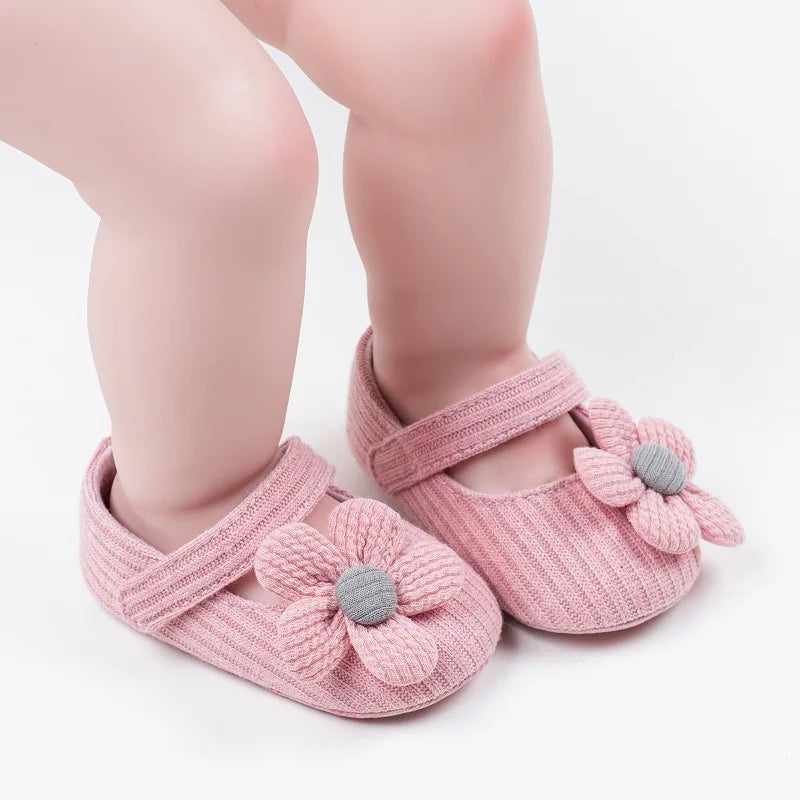 Anti-slip First Walking Shoes Baby Shoes 0-6-12 Months Girls' Shoes