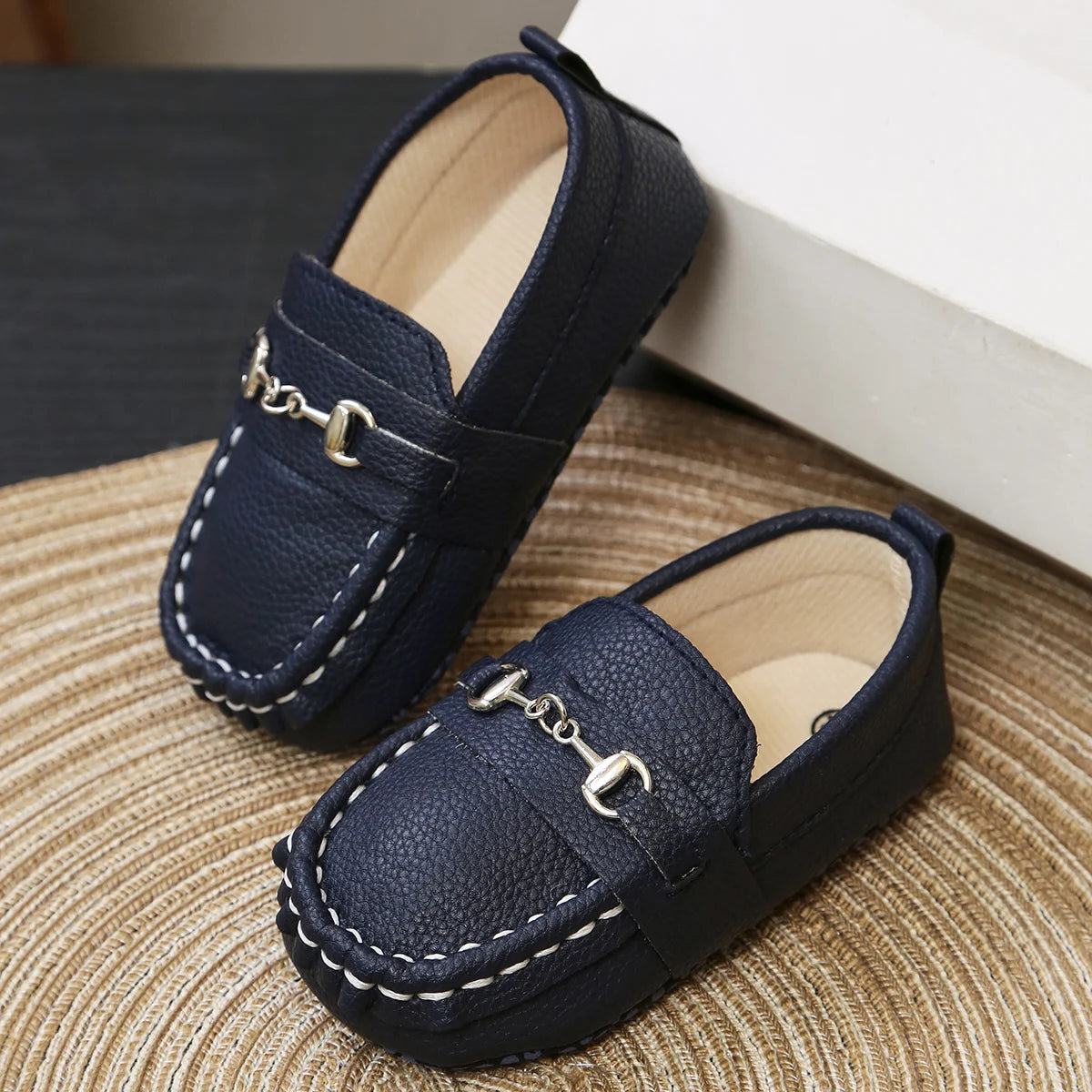 Baby Shoes Casual Loafers for Boys, Comfortable Soft-Sole Moccasins, Newborn First Walker Flats