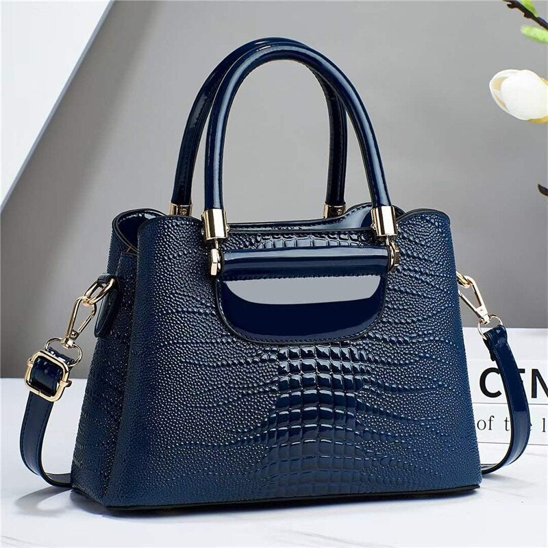 Fashion Shoulder Bag For Women PU Leather Handbag Adjustable Shoulder Strap Large Capacity Tote Messenger Bag