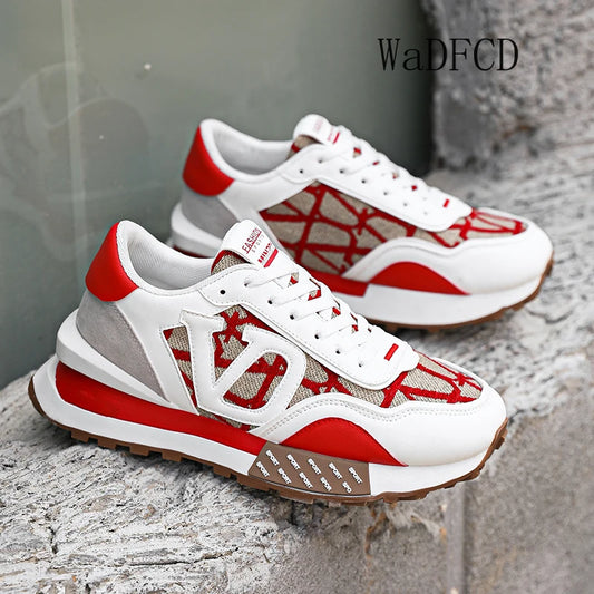 Chunky Sneakers Mens Designer Running Shoes Fashion Casual Leather Platform Sport Shoes