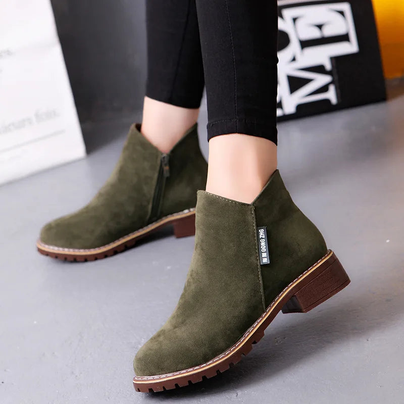 Shoes Women 2022 Fashion Thick Sole Ankle Boots Comfortable Plus Size Snow Boots for Women Female Platform Boots Botas De Mujer