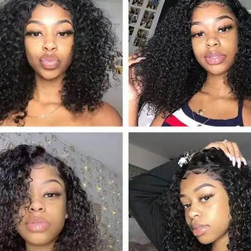 Small Curly Hair Fit Black People Wear of 14 Inch Synthetic Fibre Everyday Use Wigs Synthetic Wig Natural