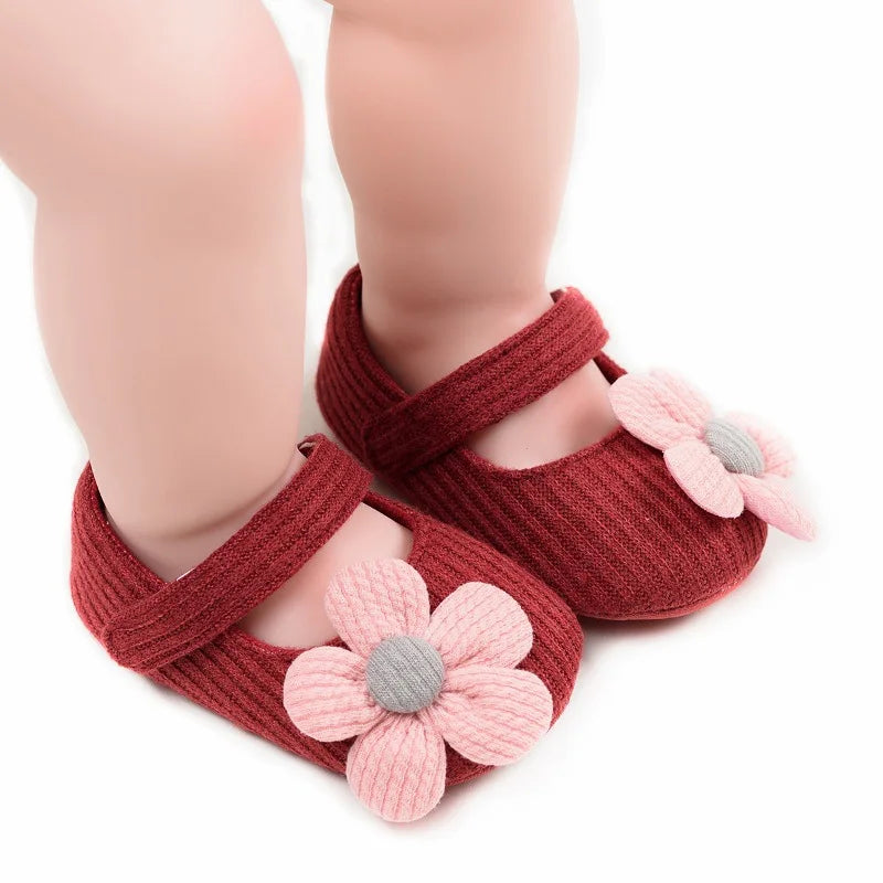 Anti-slip First Walking Shoes Baby Shoes 0-6-12 Months Girls' Shoes