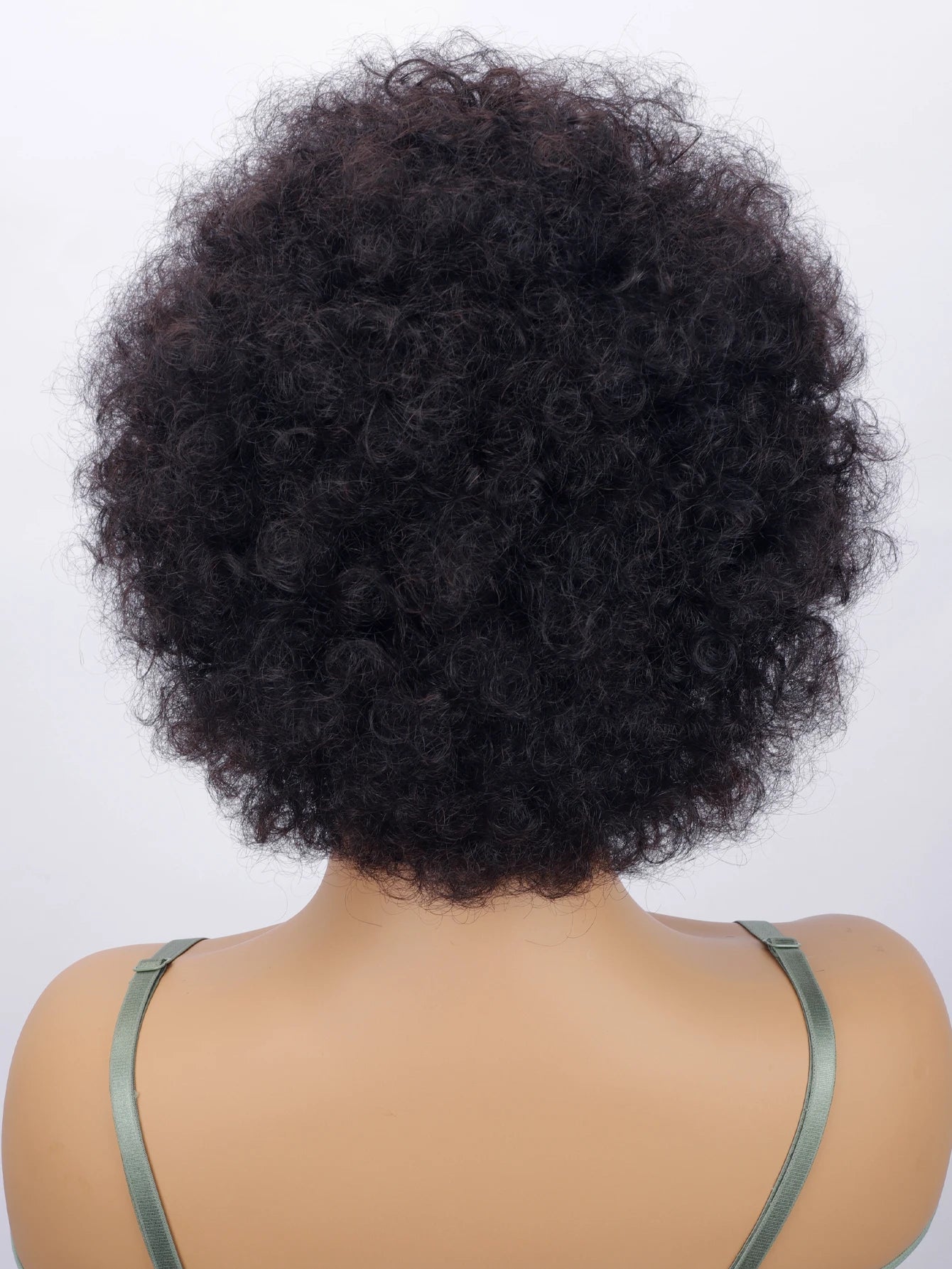 Afro Kinky Curly Human Hair Short Wigs for Women Fluffy Machine Made Wig Human Hair Pixie Cut Natural Looking