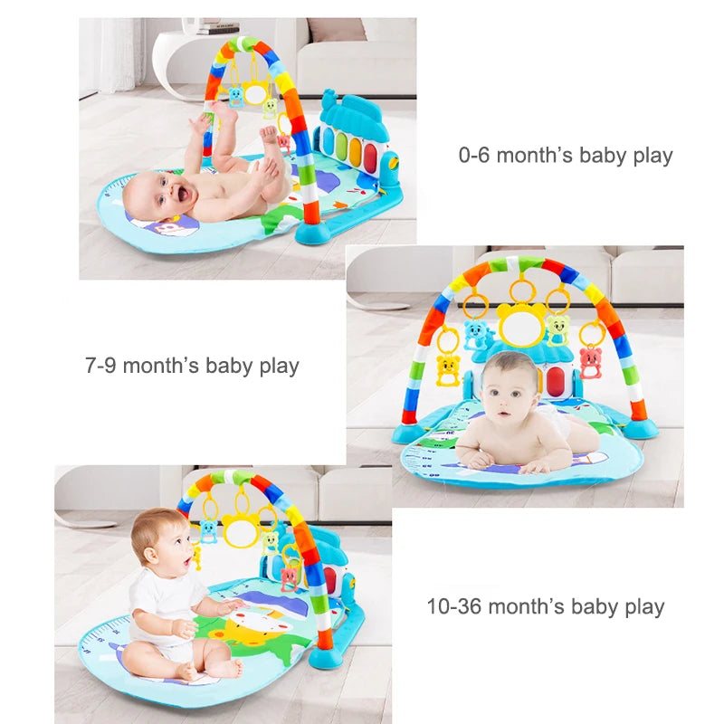 Piano Keyboard Infant Playmat Crawling Game Pad Baby Toy Gift