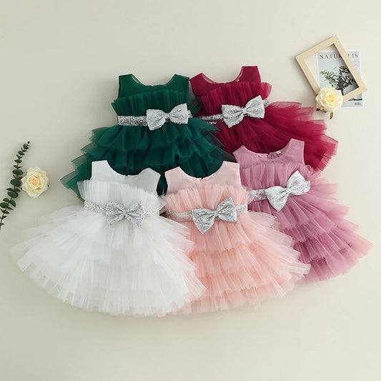 Girls Formal Party Dress Ball Gown Tutu Princess Dresses Birthday Wedding Dress