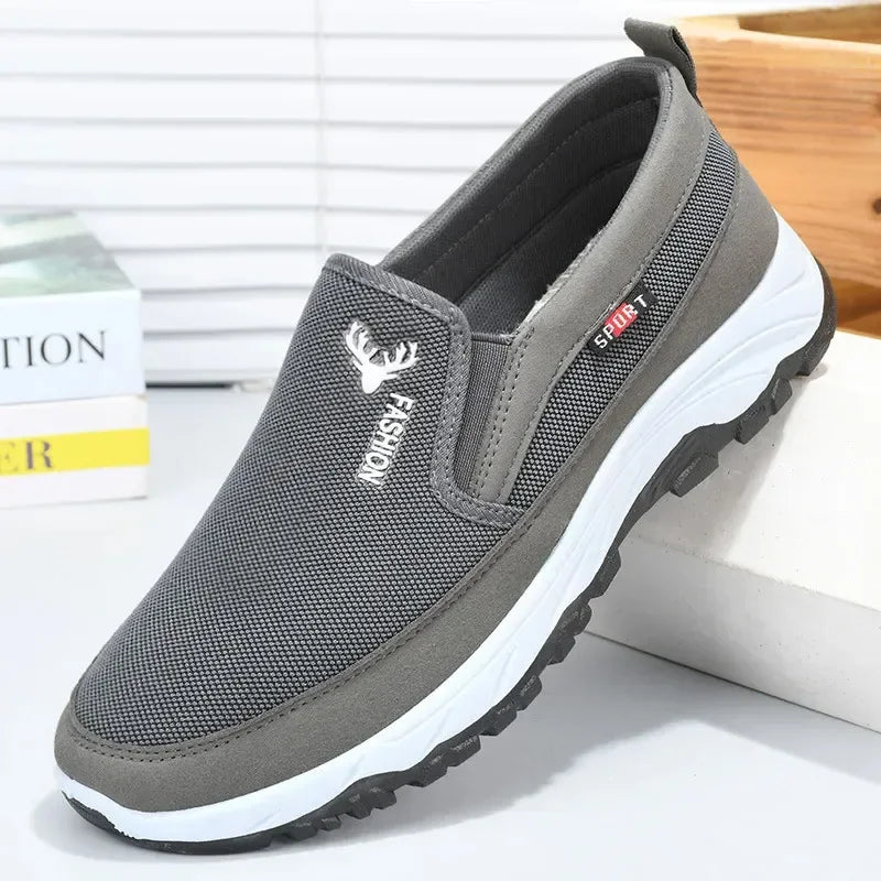 Men's Canvas Shoes with Soft Soles Casual Breathable Comfortable Men's Oxford Sneakers