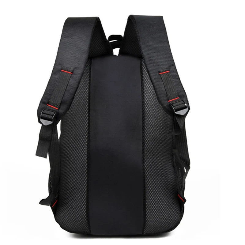 Large-capacity Student School Bag Casual Solid Color Backpack Material Oxford Men New Backpack Multi-functional  Simple Bag