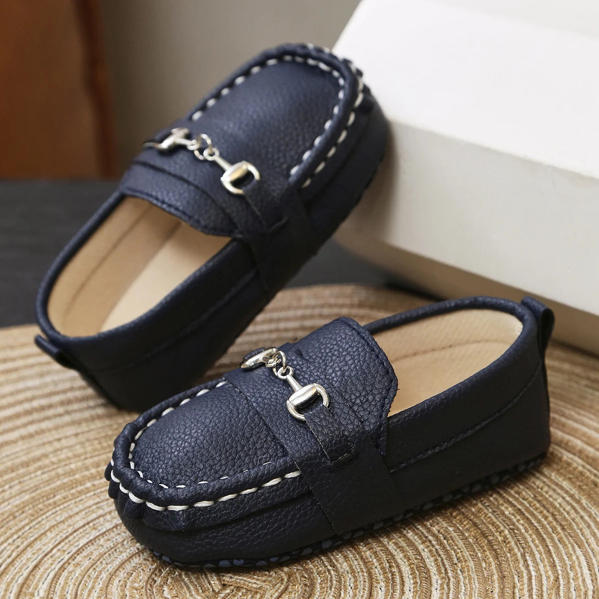 Baby Shoes Casual Loafers for Boys, Comfortable Soft-Sole Moccasins, Newborn First Walker Flats